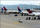 DL M90/738/757/738 (from right to left) - Salt Lake City Int´l. (SLC), UT, USA.